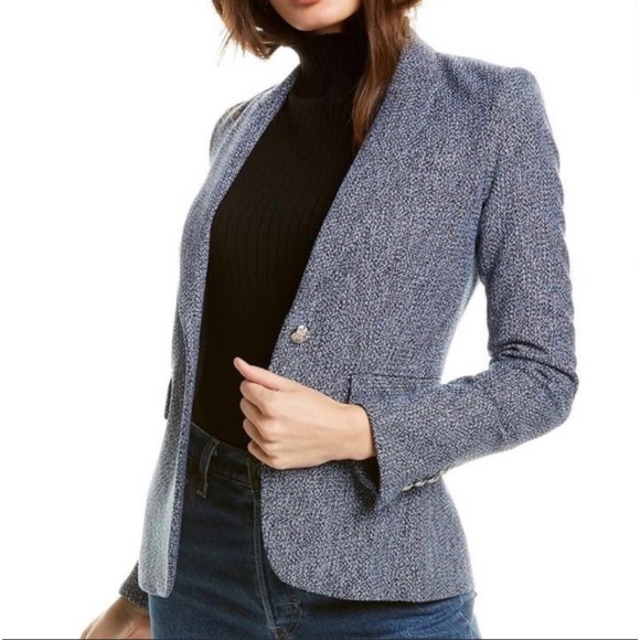 NWT Veronica Beard Navy Cutaway Blazer - Picture 2 of 12